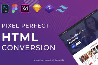convert figma to HTML, PSD to HTML with tailwindcss