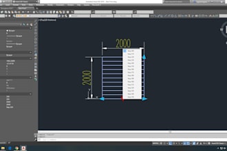 design for autocad dynamic block of door window