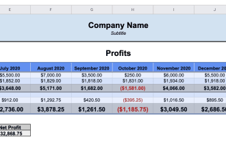 create tracking software for income, expenses, profit and loss sheets