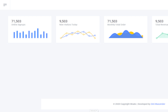 develop a laravel admin dashboard or portal