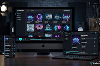 create a premium music streaming and podcast platform