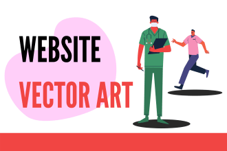do a vector website art just for you