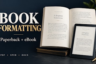 format your ebook and paperback for amazon KDP