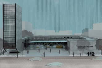 transform 3d and 2d views into collage style render