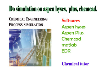 do simulation on aspen hysys, aspen plus and chemcad