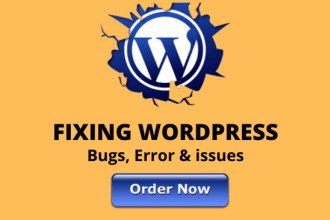 fix and debug wordpress error professionally