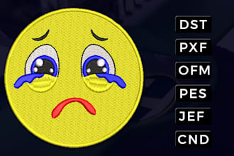digitize custom embroidery design in dst pes pxf ofm