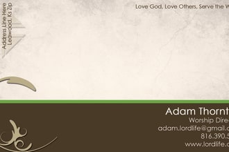 business Card or Visiting Card or Name Card