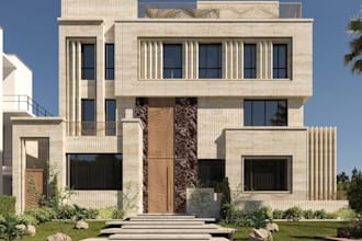 design your villa in 3ds max