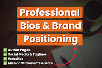 craft a professional bio that builds authority and trust