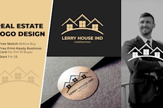 design real estate property and construction company logo
