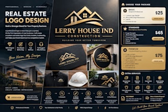 design real estate property and construction company logo