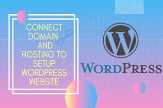 connect your domain name with hosting and update your nameservers, dns
