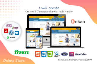 create a professional ecommerce website using woocommerce dokan pro multivendorx
