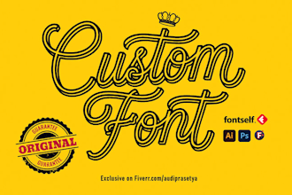 create custom font design for your business