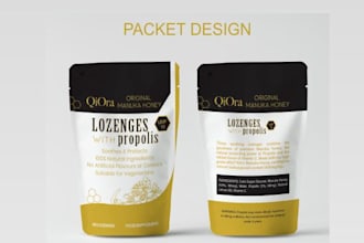 do packet design and place on the mockup