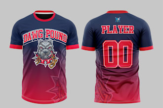 do softball and baseball jersey design