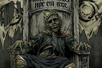 illustrate your album cover with dark or horror art