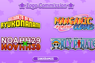 desing a logo with the same style from your favourite anime, game, etc