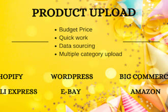 upload products to your shopify and woocommerce store