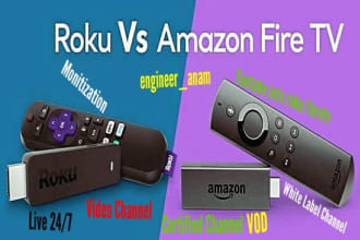 develop sdk roku or sdk fire tv vod live channel
