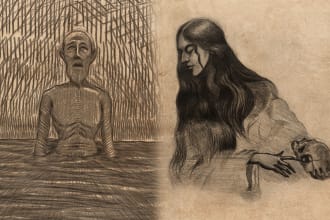 hand drawn realistic illustration