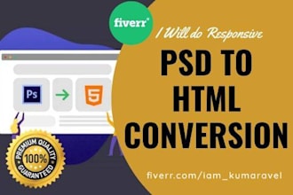 convert PSD to HTML conversion bootstrap