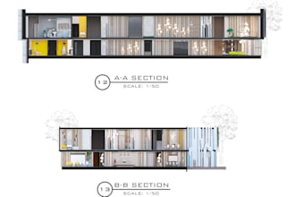 do perfect elevation render of the architectural projects