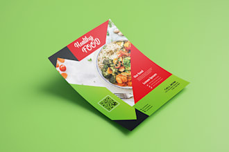 design a one page full color flyer