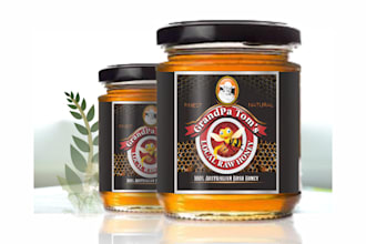 create cool honey label