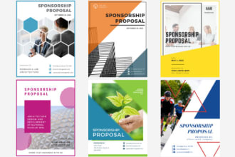 design sponsorship proposal and worksheets in canva