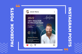 design creative facebook ads, instagram post, story images