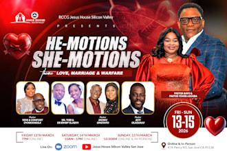 design a glowing church flyer or concert flyer design fast