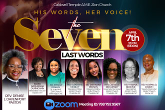 design a glowing church flyer or concert flyer design fast