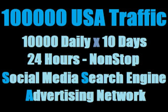 send 100,000 USA traffic to website