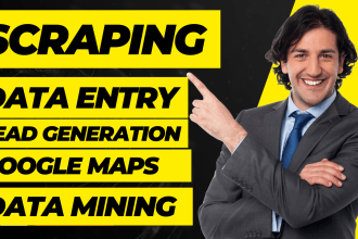 do google map scraping, lead generation with email addresses