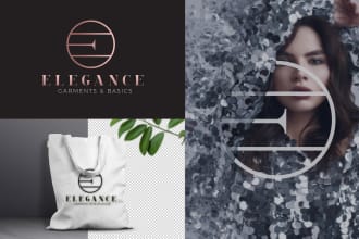originate modern luxury and minimalist fashion logo design