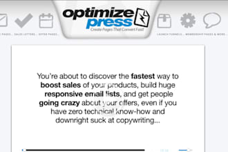 do 1 simple task at Optimize Press 10 mins of my time