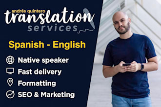translate english to spanish expertly