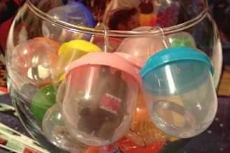 hand make you a pair of one of a kind toy capsule earrings