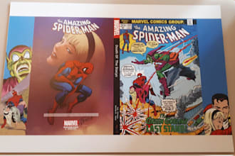 design a dustjacket for your hardcover comic book