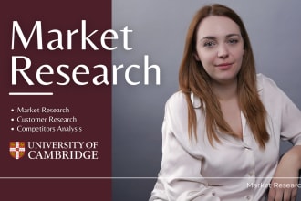 create a market research analysis
