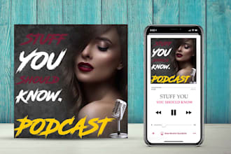 design a podcast cover art