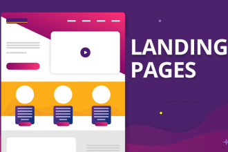 design landing pages in php, html, css, javascript, bootstrap