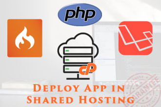 deploy laravel app in shared or vps server