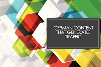 be your SEO content writer and do blog in german and english