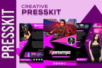do electronic press kit,media kit,epk,one sheet, speaker kit