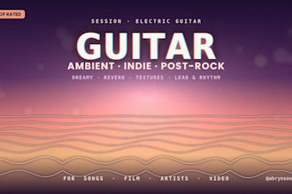 record electro guitar for your ambient, indie pop, post rock