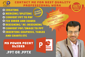 create and design superior ms powerpoint presentations and google slides