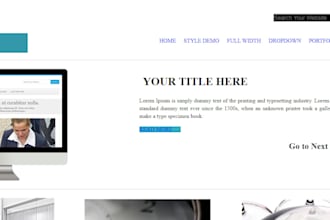 design of HTML website